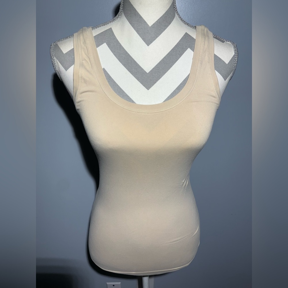 Hanro Cream Fitted Sleeveless Tank Top